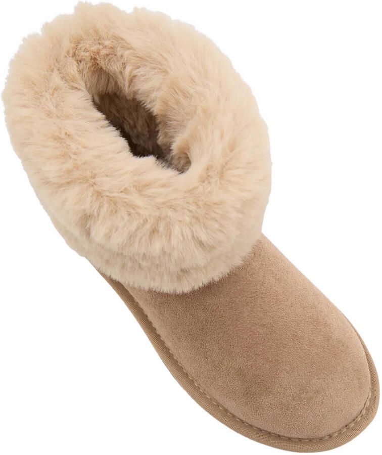 Graceland suèdelook enkelboots beige