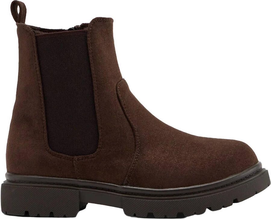 Graceland suèdelook enkelboots bruin
