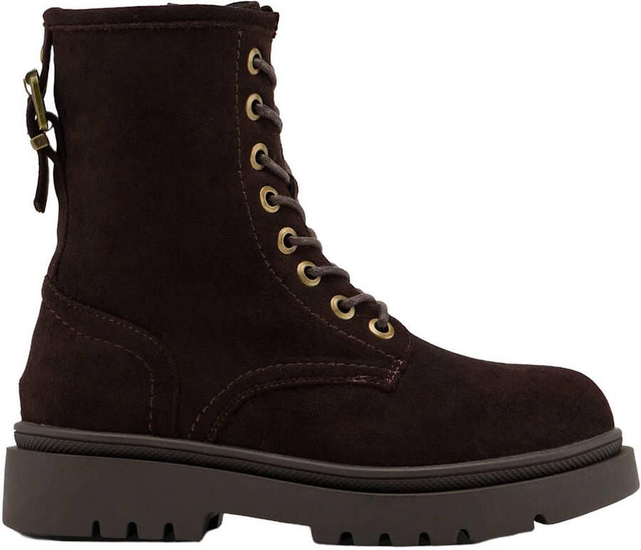 Graceland suèdelook enkelboots bruin