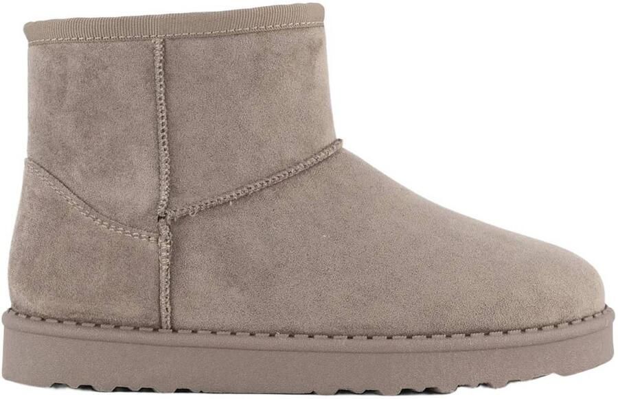 Graceland suèdelook enkelboots taupe