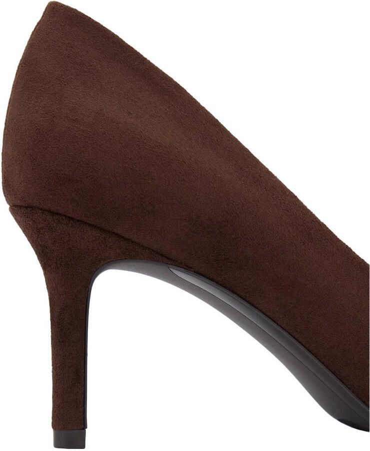 Graceland suèdelook pumps met naaldhak bruin - Foto 2