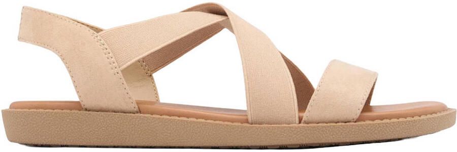 Graceland suèdelook sandalen beige