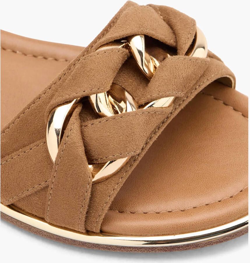 Graceland suèdelook sandalen cognac goud - Foto 2