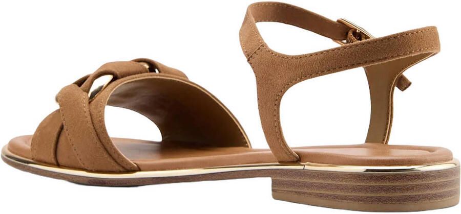 Graceland suèdelook sandalen cognac goud - Foto 3