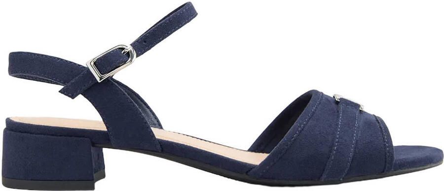 Graceland suèdelook sandalen met siergesp zwart