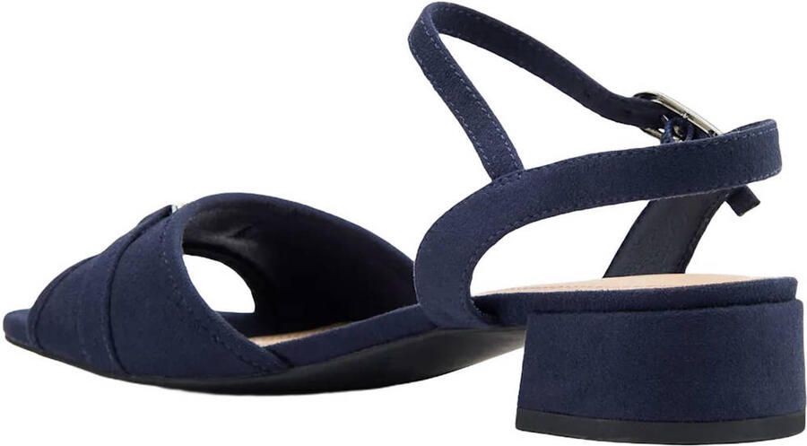 Graceland suèdelook sandalen met siergesp zwart - Foto 3