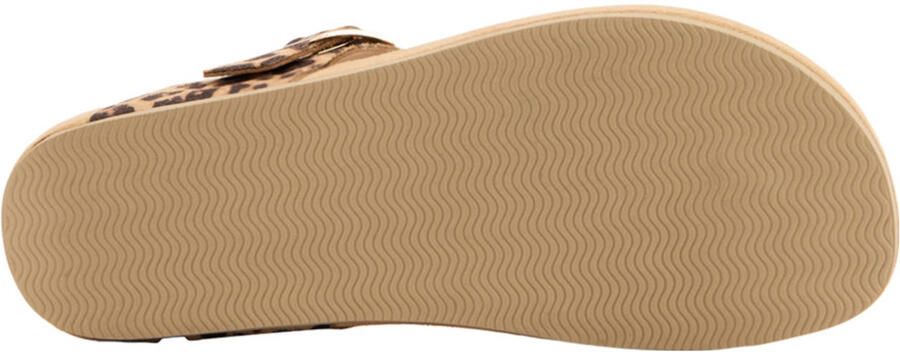 Graceland teenslippers met panterprint beige zwart - Foto 3