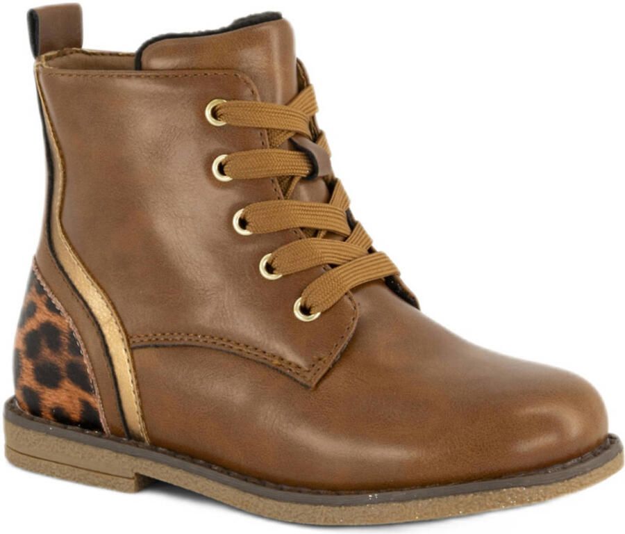 Graceland veterboots cognac goud panter - Foto 3