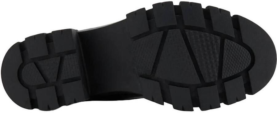Graceland veterboots met blokhak en profielzool bruin - Foto 3