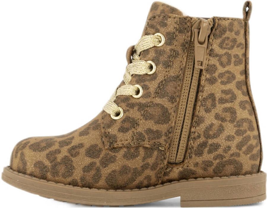 Graceland veterboots met panterprint bruin - Foto 2