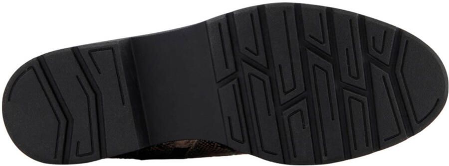 Graceland veterboots met slangenprint beige - Foto 3