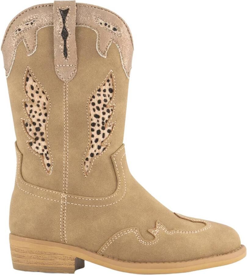 Graceland western laarzen met panterprint beige