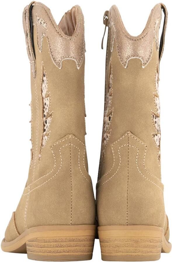 Graceland western laarzen met panterprint beige - Foto 3