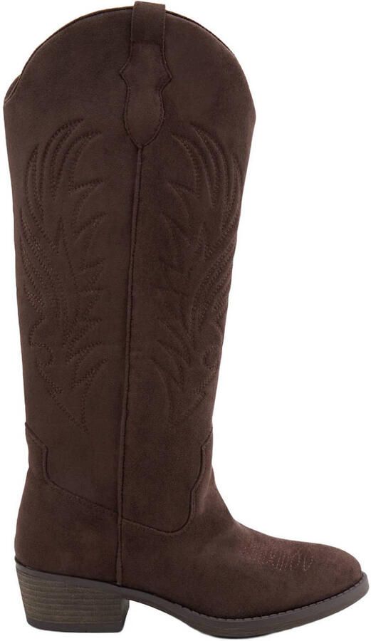 Graceland western suède cowboy boots bruin