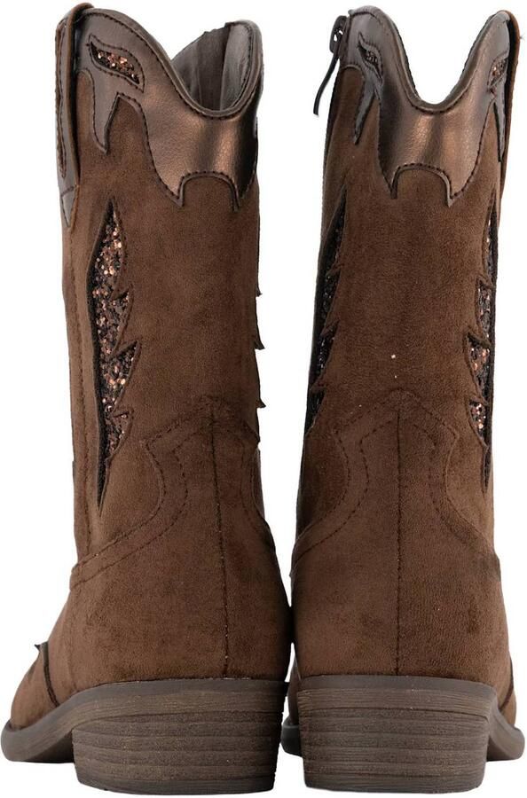 Graceland western suède laarzen met glitters bruin - Foto 3