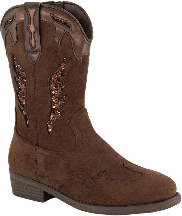 Graceland western suède laarzen met glitters bruin - Foto 2