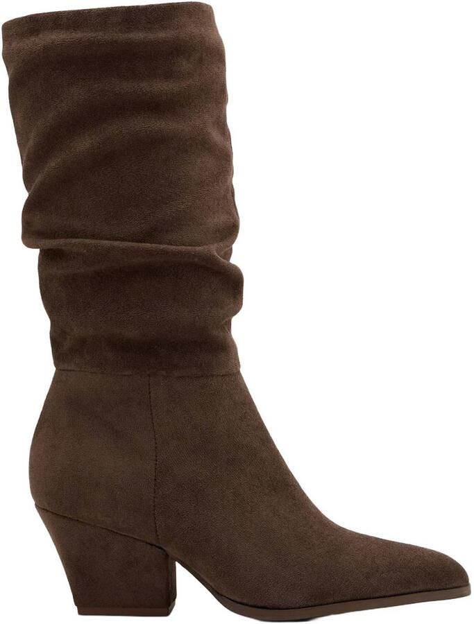 Graceland western suèdelook cowboy boots bruin