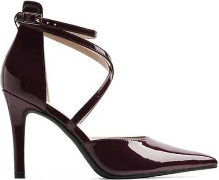 Graceland lak pumps donkerrood