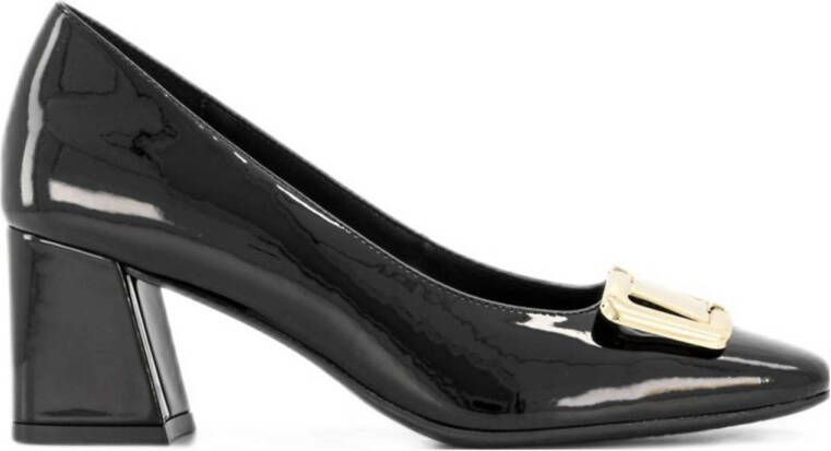 Graceland lak pumps met gesp zwart