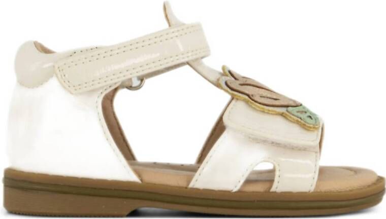 Graceland lak sandalen ecru