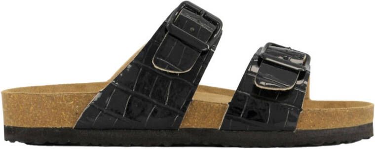 Graceland lak slippers zwart