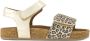 Graceland leren sandalen goud panter - Thumbnail 1