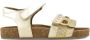 Graceland leren sandalen met glitters en pailletten goud - Thumbnail 1