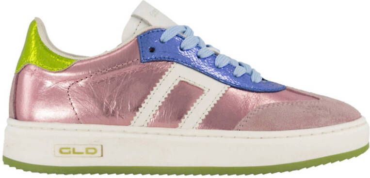 Graceland leren sneakers roze