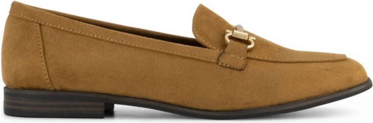 Graceland Bruine loafer sierketting
