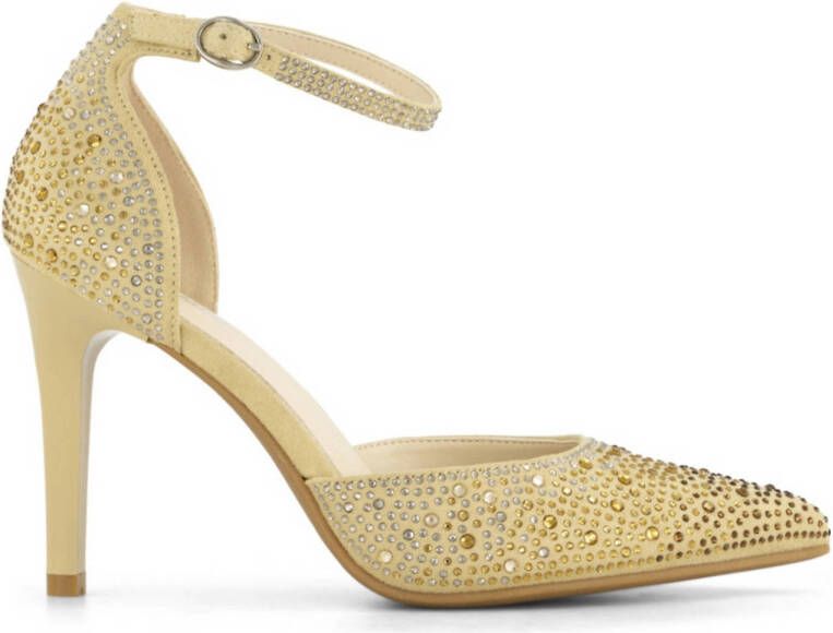 Graceland pumps met strass goud