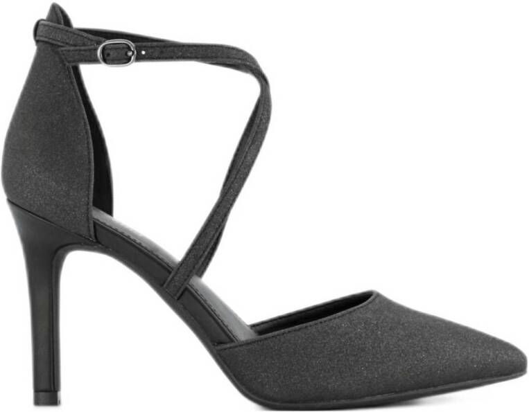 Graceland pumps met glitters zwart