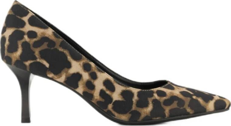 Graceland pumps met panterprint beige zwart