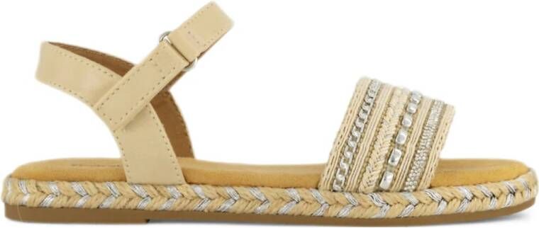 Graceland raffia sandalen beige