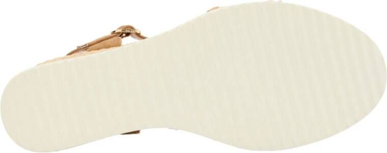 Graceland raffia sleehakken beige