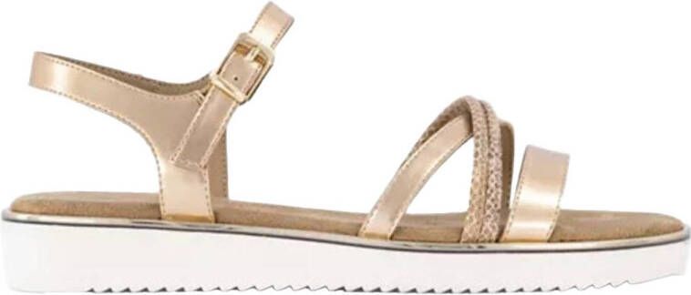 Graceland sandalen goud wit