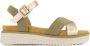 Graceland sandalen groen goud - Thumbnail 1