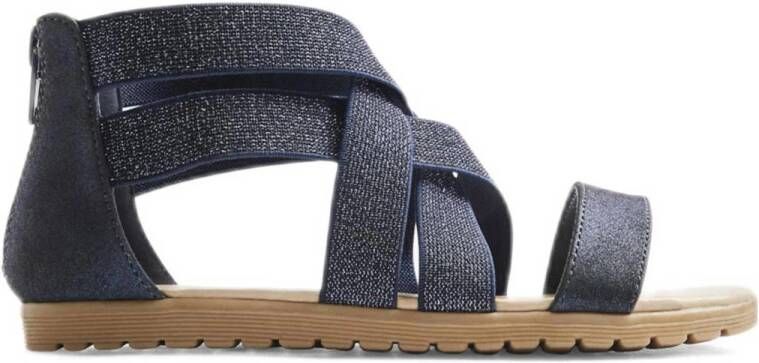 Graceland sandalen met glitters blauw