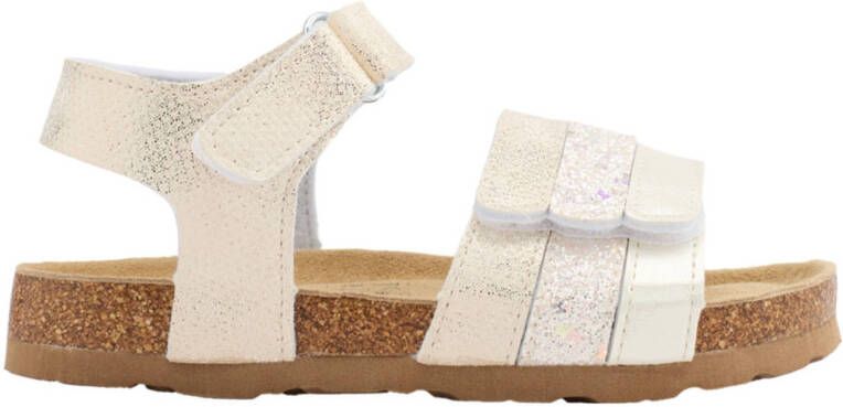 Graceland sandalen met glitters champagne