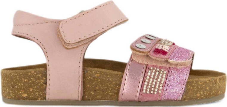 Graceland sandalen met glitters en pailletten roze