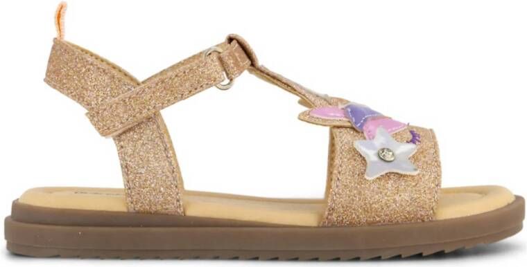 Graceland sandalen met glitters rosé