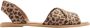 Graceland sandalen met panterprint beige bruin - Thumbnail 1