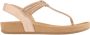 Graceland sandalen met strass beige - Thumbnail 1