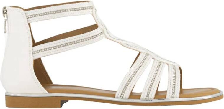Graceland sandalen met strass wit