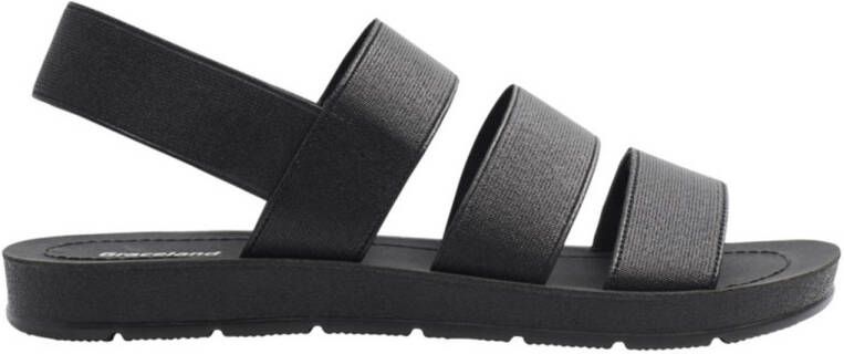 Graceland Zwarte sandaal elastisch