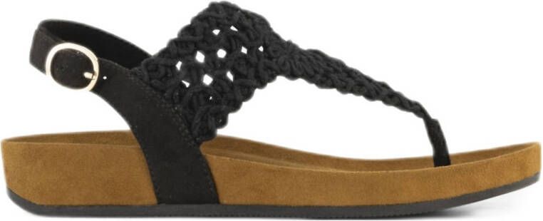 Graceland sandalen zwart