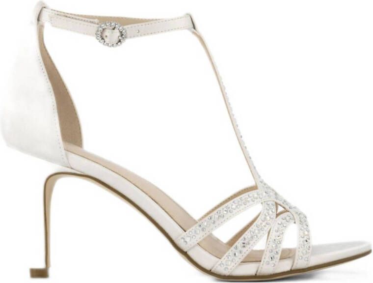Graceland sandalettes met siersteentjes wit