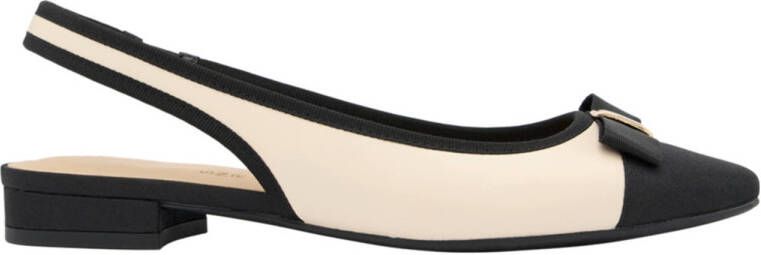 Graceland slingback loafers ecru zwart