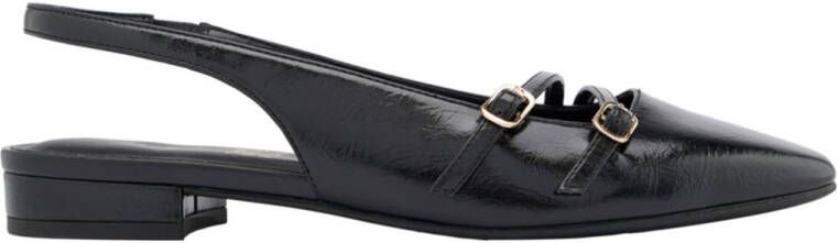 Graceland slingback loafers zwart