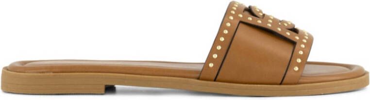 Graceland slippers cognac