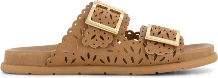 Graceland slippers cognac